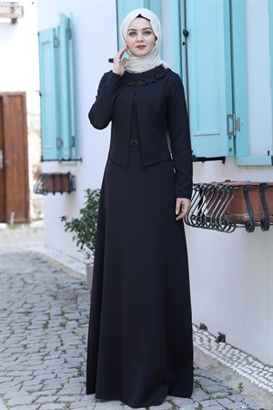 Ayliz Elbise Siyah  AHN176
