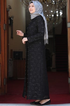 Papatya - Elbise - Siyah - AMH502