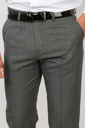 Men's Skinny Leg Fabric TrousersGrey MDV203