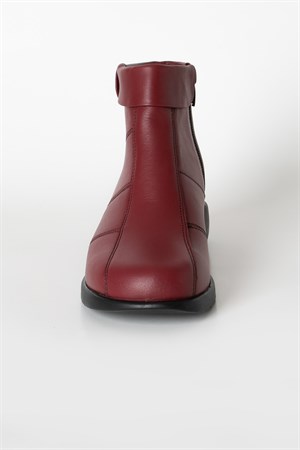 Genuine Leather Anatomical Boot Burgundy ZND3010ZND3010-BORDOModaviki