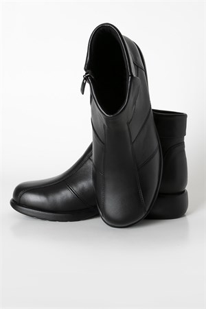 Genuine Leather Anatomical Boot Black ZND3010ZND3010-SİYAHModaviki